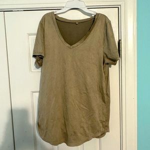 Suede Tshirt